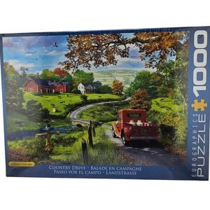 Eurographics Dominic Davison Country Drive 1000‎ Piece Jigsaw Puzzle New Sealed